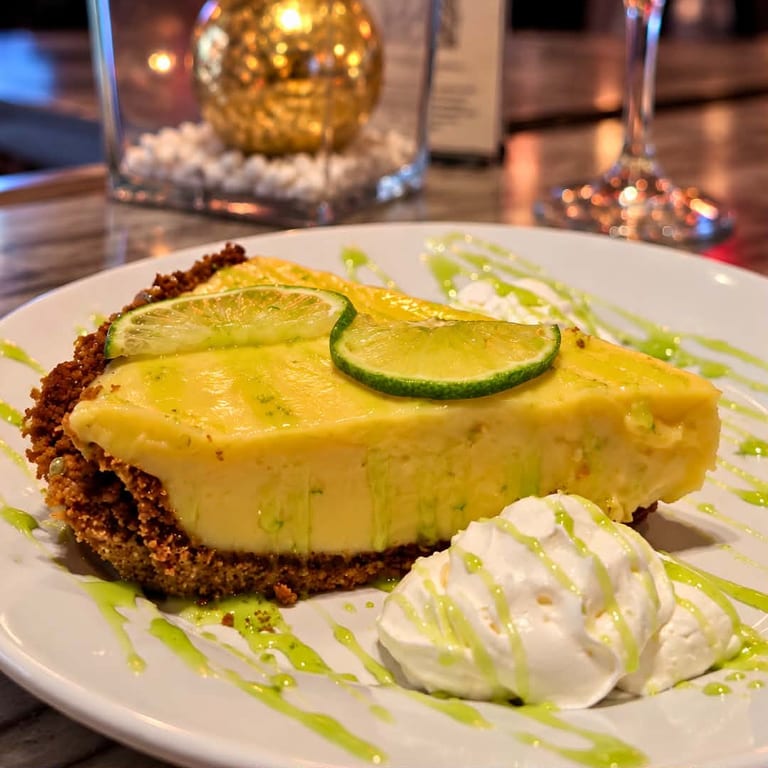 Indulge in our key lime pie